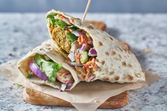 FALAFEL WRAP WITH SALAD